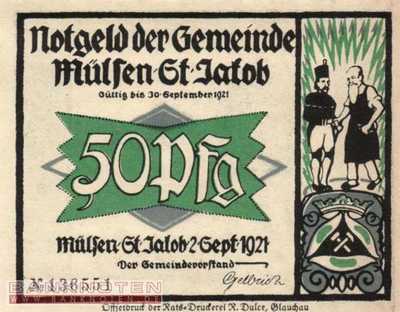 Mülsen-St. Jacob - 50  Pfennig (#SS0906_1-6_UNC)
