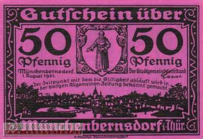 Münchenbernsdorf - 50  Pfennig (#SS0911_1-3_UNC)