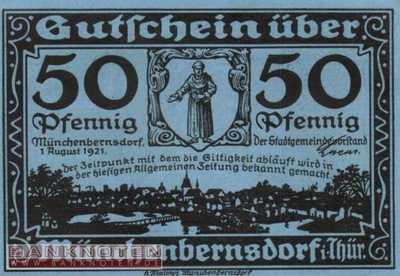 Münchenbernsdorf - 50  Pfennig (#SS0911_1-4_UNC)