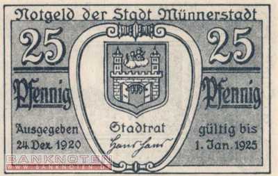 Münnerstadt - 25  Pfennig (#SS0912_2-2_UNC)