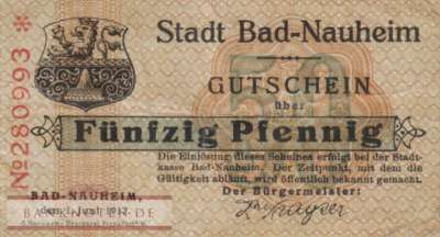 Nauheim, Bad - 50  Pfennig (#SS0925_1b-1_VF)