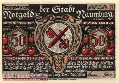 Naumburg - 50  Pfennig (#SS0928_4b-B_UNC)