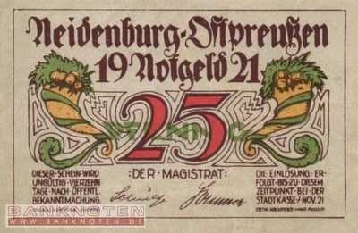 Neidenburg - 25  Pfennig (#SS0932_3-1_UNC)