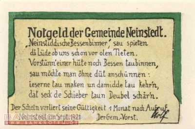 Neinstedt - 50  Pfennig (#SS0933_3-3_UNC)