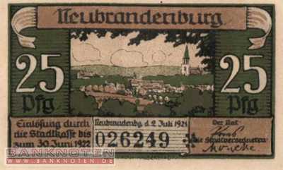 Neubrandenburg - 25  Pfennig (#SS0935_2a-1-3_UNC)