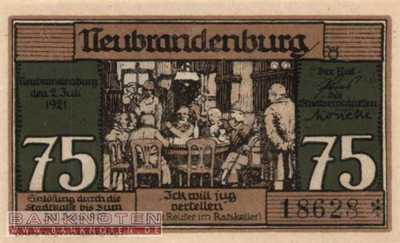 Neubrandenburg - 75  Pfennig (#SS0935_2a-3-2_UNC)
