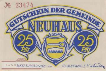 Neuhaus am Rennweg - 25  Pfennig (#SS0948_3-1_AU)