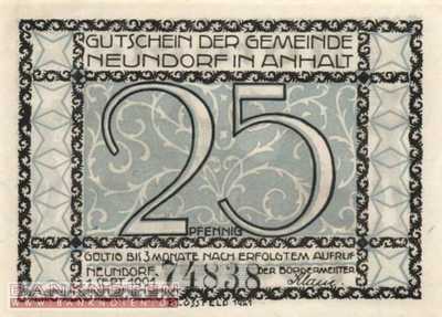 Neundorf - 25  Pfennig (#SS0955_1a-1_UNC)