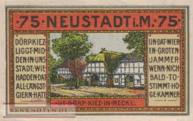 Neustadt (Mecklenburg-Schwerin) - 75  Pfennig (#SS0962_1b-2_AU)