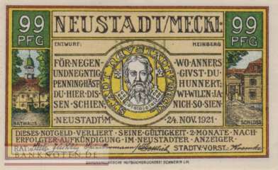 Neustadt (Mecklenburg-Schwerin) - 99  Pfennig (#SS0962_1b-3_AU)