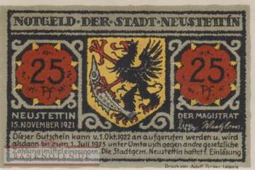 Neustettin - 25  Pfennig (#SS0968_1-1-1_UNC)