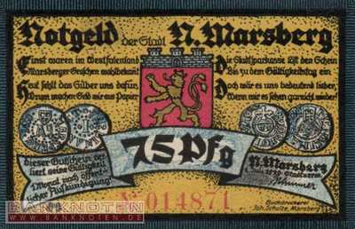 Nieder-Marsberg - 75  Pfennig (#SS0971_1-2_UNC)