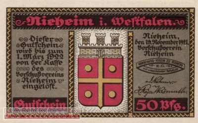 Nieheim - 50  Pfennig (#SS0972_1-1_UNC)