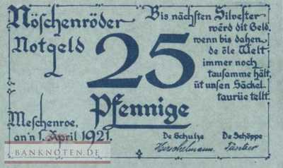 Nöschenrode - 25  Pfennig (#SS0980_7b-1_UNC)