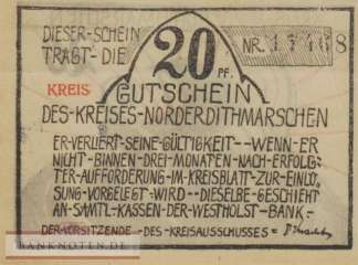 Norder- und Süderdithmarschen - 20  Pfennig (#SS0983_4a-1-1_AU)