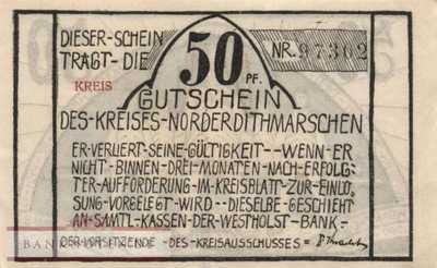 Norder- und Süderdithmarschen - 50  Pfennig (#SS0983_4a-2-1_UNC)