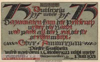 Oberammergau - 75  Pfennig (#SS0992_3-3_UNC)
