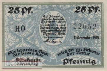 Oberhof - 25  Pfennig (#SS0996_2-2-3_UNC)