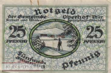 Oberhof - 25  Pfennig (#SS0996_2-2-6_VF)