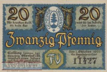 Oberhof - 20  Pfennig (#SS0996_4-1-4_AU)