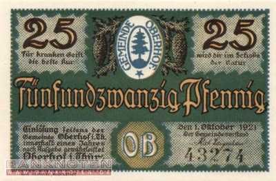 Oberhof - 25  Pfennig (#SS0996_4-2-1_UNC)