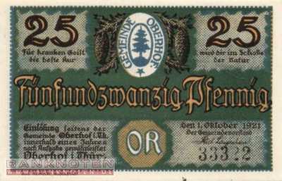 Oberhof - 25  Pfennig (#SS0996_4-2-5_UNC)