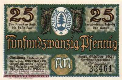 Oberhof - 25  Pfennig (#SS0996_4-2-6_UNC)