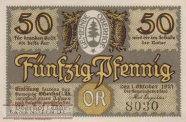 Oberhof - 50  Pfennig (#SS0996_4-3-5_UNC)