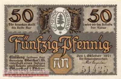 Oberhof - 50  Pfennig (#SS0996_4-3-6_UNC)