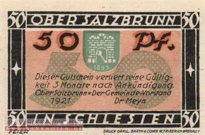 Ober-Salzbrunn - 50  Pfennig (#SS1000_1-5_UNC)