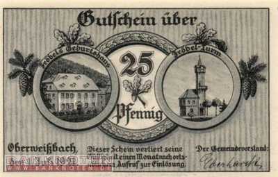 Oberweißbach - 25  Pfennig (#SS1003_1-2_UNC)