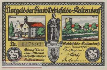 Oebisfelde-Kaltendorf - 25  Pfennig (#SS1006_1-1_UNC)