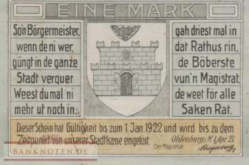 Oldenburg - 1  Mark (#SS1015_3-4_AU)