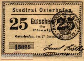Osterhofen - 25  Pfennig (#SS1034_1b-2_UNC)