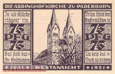 Paderborn - 75  Pfennig (#SS1042_1-2_UNC)