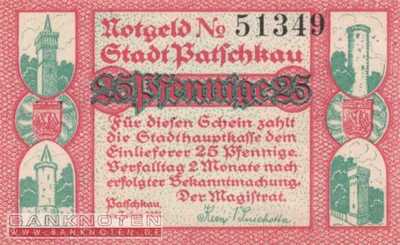 Patschkau - 25  Pfennig (#SS1052_1-2_UNC)