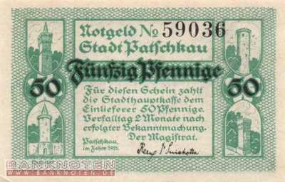Patschkau - 50  Pfennig (#SS1052_1-3_UNC)