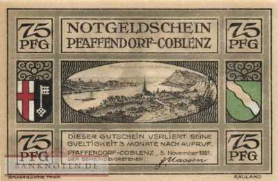 Pfaffendorf - 75  Pfennig (#SS1057_1-2_UNC)