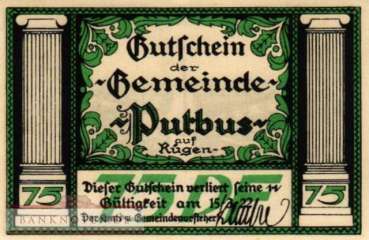 Putbus - 75  Pfennig (#SS1081_1-1_UNC)