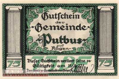Putbus - 75  Pfennig (#SS1081_1-2_UNC)