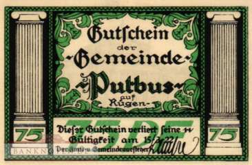 Putbus - 75  Pfennig (#SS1081_1-3_UNC)