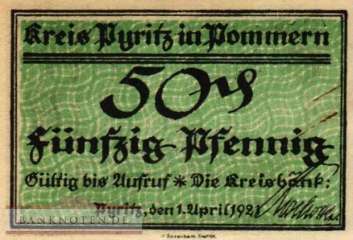 Pyritz - 50  Pfennig (#SS1082_2a-2_AU)