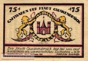 Quakenbrück - 75  Pfennig (#SS1086_1-3_AU)