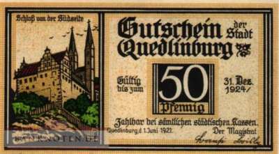 Quedlinburg - 50  Pfennig (#SS1087_1c-2-3_AU)