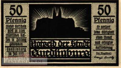 Quedlinburg - 50  Pfennig (#SS1087_3a-6_UNC)
