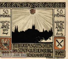Quedlinburg - 50  Pfennig (#SS1087_6-6_AU)