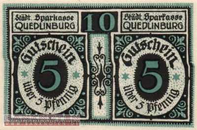 Quedlinburg - 5+5  Pfennig (#SS1088_1_UNC)