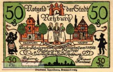 Rehburg - 50  Pfennig (#SS1107_1-8_UNC)
