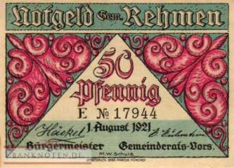 Rehmen - 50  Pfennig (#SS1108_1E_AU)