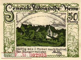 Röhrishöfe - 50  Pfennig (#SS1132_1a-F_UNC)